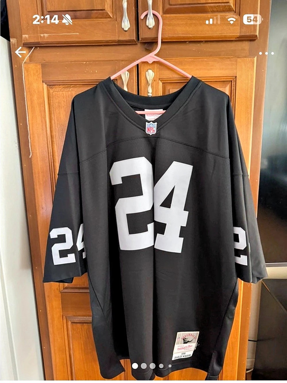 Mitchell & Ness Charles Woodson Oakland Raiders 1998 Legacy Jersey Black & White